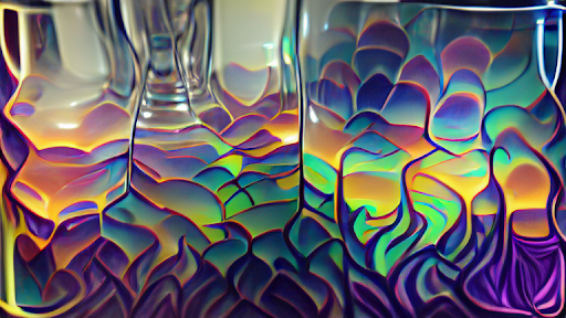 glassware on LSD