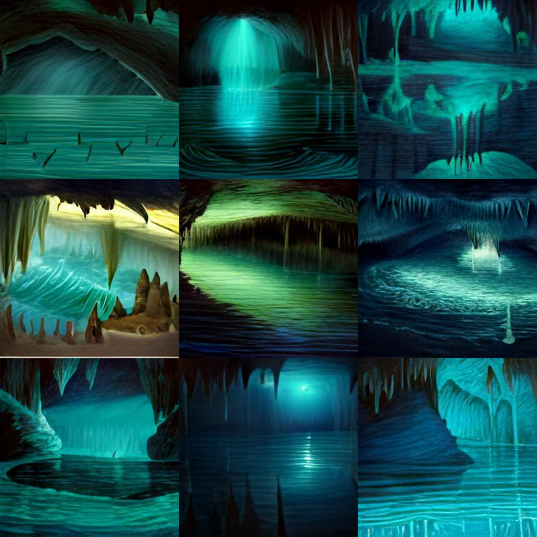 9 oddly calming blue-ish flooded caverns